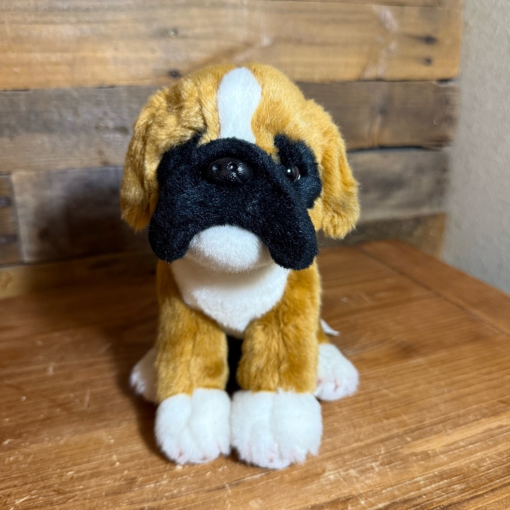 Nat and Jules Boxer Plush Stuffed Animal Puppy Toy 2011 Demdaco